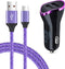 Type C Car Charger for Samsung Galaxy S24 S23 A54 A14 A53 A23 A13 A03S A12 A21 A10E A20 A32 A42 A50 A51 S22 S21 S20, LG