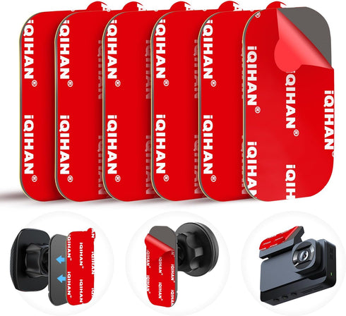 Pormkig Sticky Adhesive Pads for Magnetic Car Phone Mount, 6pcs Extra Double-Sided Mounting