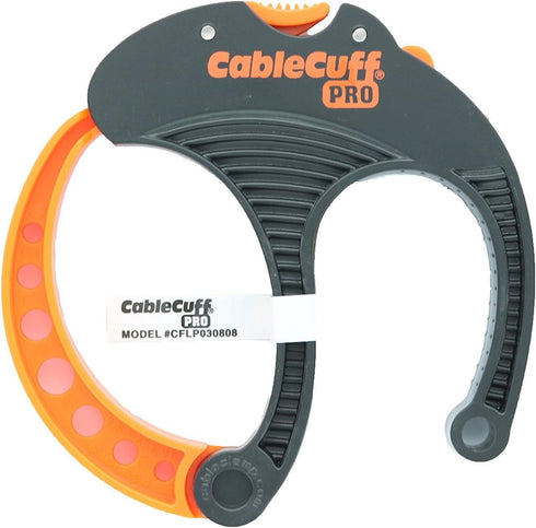 Cable Cuff PRO, 4 Pack: 4x Large 3 Inch Diameter, Adjustable, Reusable Cable Tie Replacements