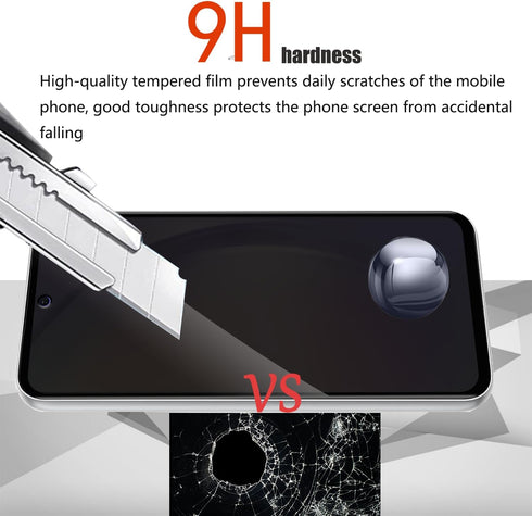 3 Pack Privacy Screen Protector for Samsung Galaxy A54 5G, Anti-Spy Tempered Glass Film, Easy Installation