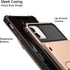 Vofolen Compatible with iPhone 12 Case, 5G Wallet with 4-Card Slot and Flip Hidden Pocket, Rose Gold