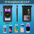 Large Floating Waterproof Phone Pouch, Phone Case Friendly Float Water Proof Cell Phone Dry Bag, Float Waterproof Phone Case for iPhone Samsung Galaxy Google, Up to 7'' Black