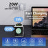 2 in 1 Foldable Travel Wireless Charger for Samsung Galaxy Z Flip - Fast Charging Station for Galaxy Z Flip 6/5/4/3,