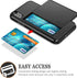 SAMONPOW iPhone X/XS Case Wallet Card Holder for iPhone 10, Heavy Duty Protection, Shockproof, Anti Scratch, Black