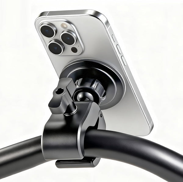 STEARBOR Magnetic Phone Holder Clamp Mount Strong Magnet Mount for Gym, Microphone Stand,