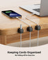 8 Pack Cord Organizer Holder, Costop Strong Adhesive Magnetic Desk Cable Management for Home, Office, Car