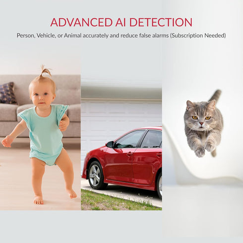 YI Pro 2K Home Security Camera, 2.4Ghz Indoor Camera with Smart Detection, Phone App for Baby Monitoring