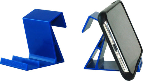 Airplane Cell Phone Back of Seat Inflight Tray Table Clip & Sturdy Phone Stand, Travel Must Have (Blue 2 Pack)