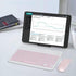 Wireless Keyboard and Mouse Combo, Ultra-Slim Rechargeable Bluetooth Keyboard Mouse for iPad, Tablet, Smartphone