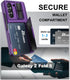 Galaxy Z Fold 5 Case - Card Holder & Kickstand & Hinge Protection & Sliding Lens Cover, Built-in Screen Protector,