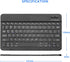 Samsung Galaxy Tab S7/S8 Wireless Keyboard, Portable Bluetooth Keyboard with Built-in Rechargeable Battery, Black