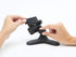 WeatherTech DeskFone Two View Universal Phone Holder for Flat Surfaces, Office, Kitchen, Nightstand - Black Plastic