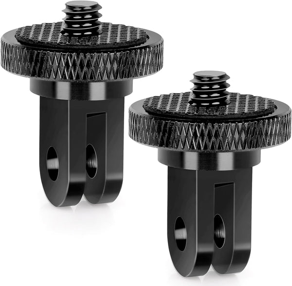 Tripod Mount Adapter for GoPro, 1/4”-20 Tripod Mount for Insta 360/Gopro Hero/Sony Action Cameras