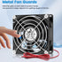 GDSTIME 80mm x 25mm 12V IP68 Waterproof Exhaust Fan, Small Brushless DC Cooling Computer Case Fan, 2 Pack