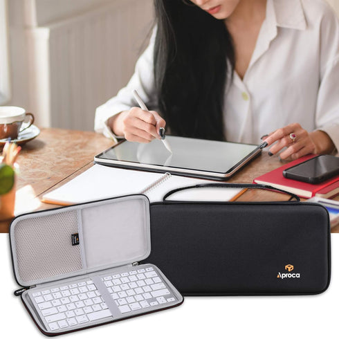Aproca Hard Travel Storage Case for Apple Magic Keyboard/OMOTON Ultra-Slim Bluetooth Keyboard