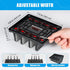 Ryvlan 3 17 Inches Vertical Laptop Stand, Slot Adjustable Laptop Storage Rack and Desk Organizer, Silicone-Padded