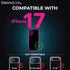 DistinctInk 17 Tough Case for iPhone - Compatible with MagSafe - Tropical Banana Leaves