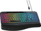 VEILZOR Wired Ergonomic Keyboard, 7-Color Backlit USB Computer Keyboard with Wrist Rest, Wave