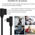 MFi Certified iPhone Charger 3 Pack - 3ft Right Angle Nylon Braided Lightning Cable for iPhone 13, 12, 11, Pro, X, XS,