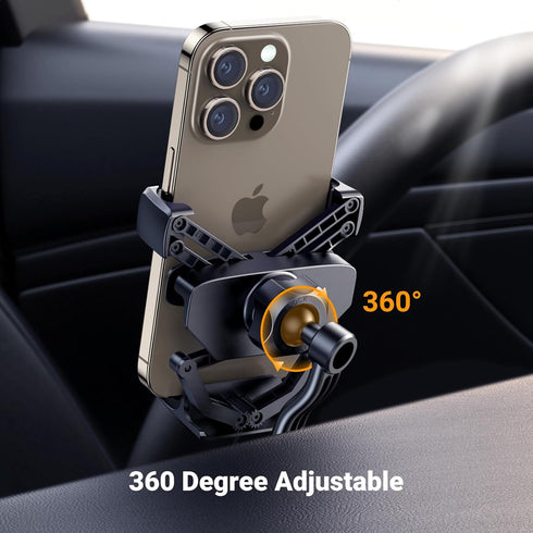 UGREEN Car Phone Holder Vent Mount, Never Blocking Air Vent Clip Compatible with iPhone 15/14/13/12 Pro Max Mini Plus,