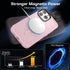 Magnetic iPhone 14 Pro Max Case, Slim Protective Translucent Matte with Military-Grade Protection, 6.7 inch, Pink