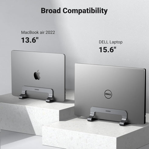 UGREEN 17.3 Inch Vertical Laptop Stand Holder for Desk Compatible with MacBook Pro, MacBook Air Stand Vertical Aluminum