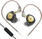 FEDAI KZ EDX Pro Wired Earbuds Headphones, 10mm Dual Magnetic Dynamic Driver, HiFi Deep Bass, Detachable Cable
