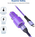Dual 4.8A Fast Car Charger with Android Micro USB Cable for Samsung Galaxy S7 S6 J8 J7/J7V/Note 5 4, Moto E4 E5 G4 G5