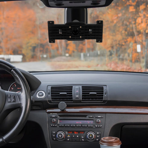 iplusmile 5.5"-12" Universal Dash Cam Mirror Mount Kit with Back Plate Panel, Aluminum Rear View Camera Bracket Holder
