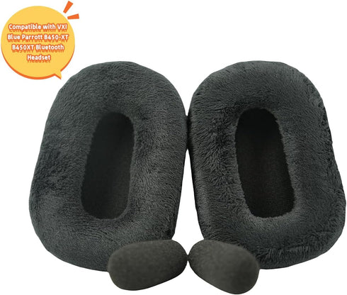 B450 XT Earpads Replacement Ear Cushions Earcups Cover Headphone Repair Parts Accessories Compatible with VXI Blue Parrott B450-XT B450XT Bluetooth Headset-Velvet Black