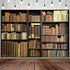 Etsyoki 5x3ft Brown Bookshelf Backdrop Modern Library & Office Decor for Zoom Meetings, Video Conferences, Photography