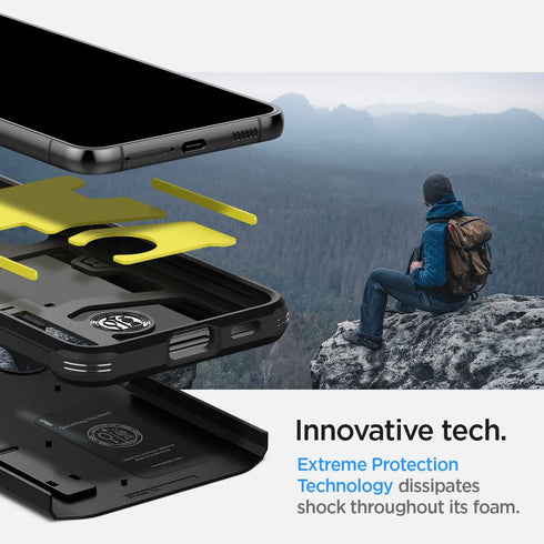 Spigen S22 (2022) Tough Armor Designed for Galaxy Plus Case - Black