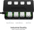 SABRENT 4-Port 3.0 2 (HB-UM43) USB Hub with Individual LED Power Switches - Slim, Portable Design - Ft Cable - Fast