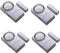Wireless Home Security Burglar Alarm, Magnetic Sensor Door Window Alarm, Super Loud 110dB, Pack of 4