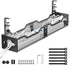 Under Desk Cable Management Tray - Litwaro 25'' Metal Cable Tray with Clamp for Desk Wire Management