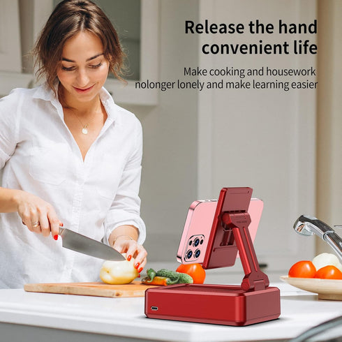 JTEMAN Portable Wireless Bluetooth Speakers with Phone Stand, Gifts for Women and Men, Compatible with iPhone/Samsung