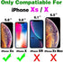 Asuwish Phone Case for iPhone Xs X 10 10s, Wallet Cover with Tempered Glass Screen Protector and RFID Blocking - Off