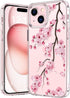 bicol Crystal Clear Case for iPhone 15, Fashionable Designs for Girls Women, Slim Fit Shockproof Acrylic (Blooming