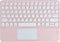 Wireless Bluetooth Keyboard with Touchpad - 10 Inch Round Key Wireless Keyboard, Rechargeable Ultra Slim Portable