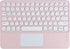 Wireless Bluetooth Keyboard with Touchpad - 10 Inch Round Key Wireless Keyboard, Rechargeable Ultra Slim Portable