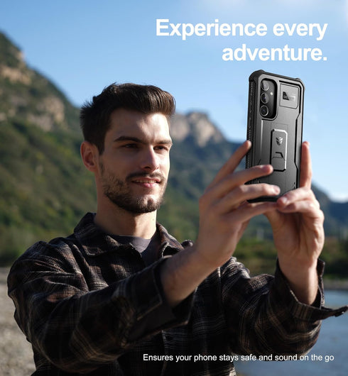 Dexnor Bumper Case for Samsung Galaxy S23 FE, Full-Body Shockproof Rugged Protective Cover with Built-in Screen
