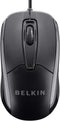 Belkin 3-Button Wired USB Optical Mouse with 5-Foot Cord, Compatible with PCs, Macs,