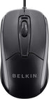 Belkin 3-Button Wired USB Optical Mouse with 5-Foot Cord, Compatible with PCs, Macs,