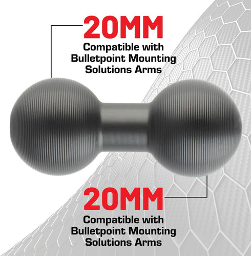 Bulletpoint Aluminum Ball Mount Extension Connector 20mm for Mounting Arms with 20mm Connection