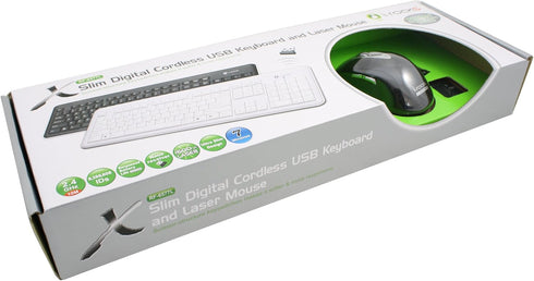 I-Rocks RF-6577L-BK Retro Wireless Keyboard and Mouse Combo, 2.4GHz (Black)