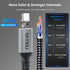 USB 4 Cable for Thunderbolt 4 with 240W Fast Charging, 40Gbps Data Transfer, 8K@60Hz Video, USB4/USB-C (Grey, 4FT)