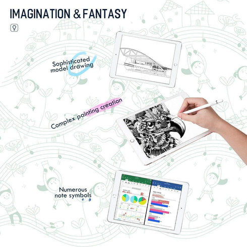 2023 Upgraded Active Stylus Pens for Touch Screens, Compatible for Apple, High Sensitivity Capacitive Pencil for Drawing