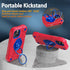 KCJ iPhone 13 & 14 Case - Shockproof, Military Grade Drop Protection, 6.1" with 2 Screen Protectors (Red+Blue)
