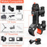 Bike Motorcycle Handlebar Action Camera Mount Holder for Gopro, Insta360, AKASO, Super Clamp Bracket