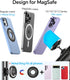 Gym Magnetic Phone Holder Mount for MagSafe, Dual Magnetic Phone Holder for iPhone 15, 14, 13, 12